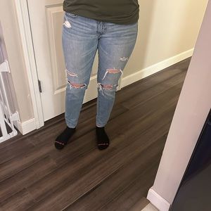 Destroyed Denim Abercrombie and Fitch Jeans